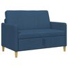 vidaXL Sofa s pohranom Plava 122 x 78 x 87 cm Poliester