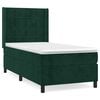 vidaXL Box spring krevet s madracem tamnozeleni 90x200 cm bar&scaron;unasti