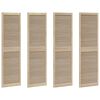 vidaXL Ormarna vrata s vratima 4 pcs Prirodna 140.5 x 2 x 59.5 cm