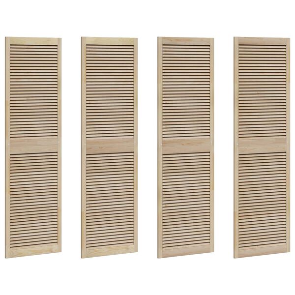 vidaXL Ormarna vrata s vratima 4 pcs Prirodna 140.5 x 2 x 59.5 cm