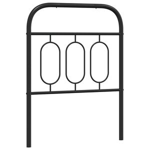 vidaXL Metalno zamjensko uzglavlje crno 75 cm