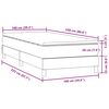 vidaXL Box Spring krevet s madracem tamnoplavi 100x220 cm bar&scaron;un