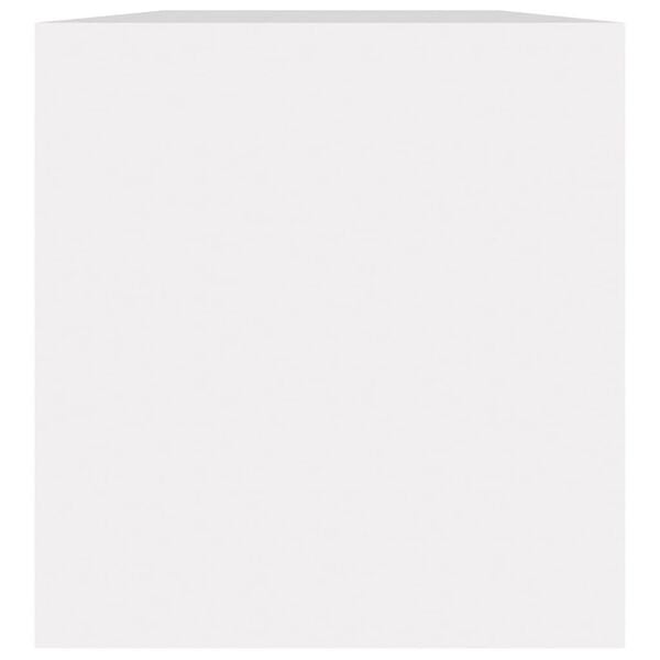 vidaXL Kutija za pohranu vinilnih ploča bijela 71 x 34 x 36 cm drvena