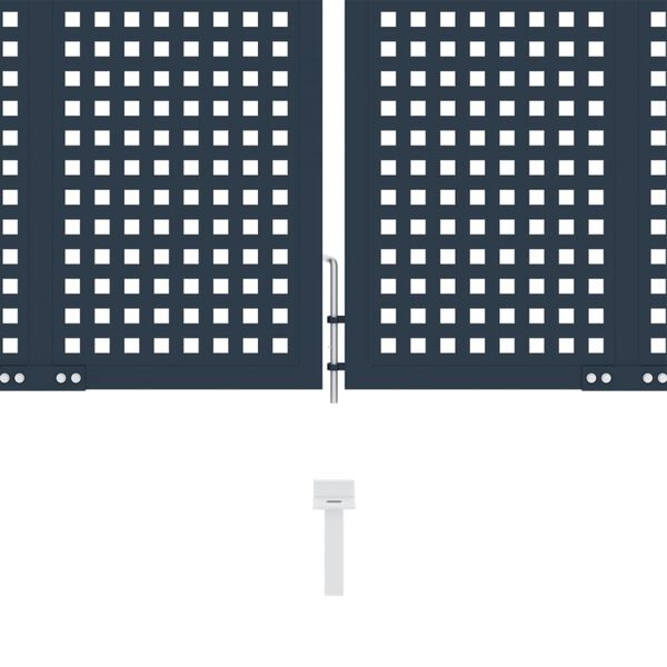 vidaXL Vrata za ogradu antracit 404x100 cm čelik