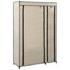 vidaXL Sklopivi ormar od tkanine 110 x 45 x 175 cm krem