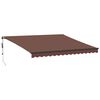 vidaXL Tenda na automatsko uvlačenje smeđa 400 x 350 cm