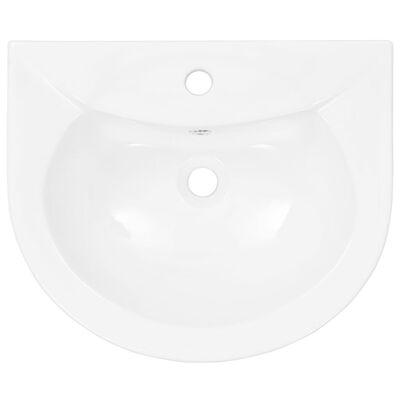 vidaXL Samostojeći umivaonik keramički bijeli 520 x 440 x 190 mm