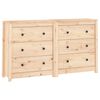 vidaXL Komoda 140 x 35 x 80 cm od masivne borovine
