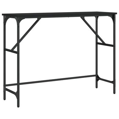 vidaXL Konzolni stol crni 100 x 32 x 75 cm od konstruiranog drva