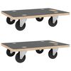 vidaXL Transportna kolica 2 kom pravokutna 50 x 35 x 11,5 cm 250 kg