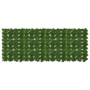 vidaXL Zaslon za balkon s li&scaron;ćem Zelena 200 x 75 cm