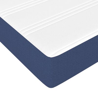 vidaXL Krevet s oprugama i madracem plavi 200 x 200 cm od tkanine