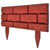 Pregrada za travnjak s dizajnom opeke 11 kom