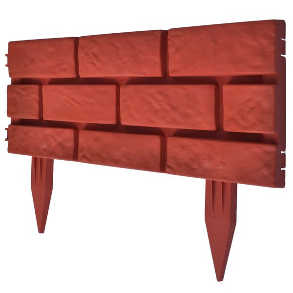 Pregrada za travnjak s dizajnom opeke 11 kom
