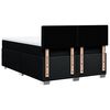 vidaXL Krevet s oprugama i madracem crni 140 x 190 cm od tkanine