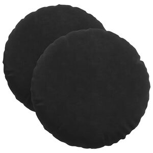 vidaXL Jastučići za sjedenje 2 pcs Crna &Oslash; 40 x 13 cm Bar&scaron;un