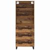 vidaXL Highboard Staro drvo 69,5 x 34 x 180 cm Konstruirano drvo