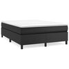vidaXL Okvir za krevet s oprugom crni 140x190 cm od umjetne kože