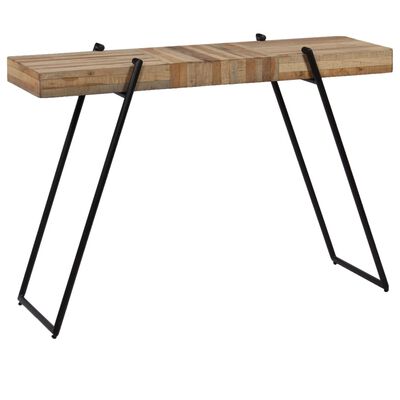 vidaXL Konzolni stol od obnovljene tikovine 120 x 35 x 81 cm