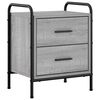 vidaXL Noćni ormar Siva Sonoma 40 x 30 x 50 cm Konstruirano drvo