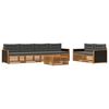 vidaXL Set vanjskih sofa 7 kom. Prirodna i antracit Poliester