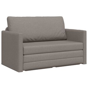 vidaXL Krevet na razvlačenje Sivo-smeđa 124 x 71 x 78 cm tkanina