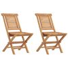 vidaXL Sklopive stolice 2 kom 47x63x90 cm Masivno drvo Teak
