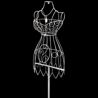 Torzo za prikaz odjeća od žica u vintage dizajnu s vješalicama