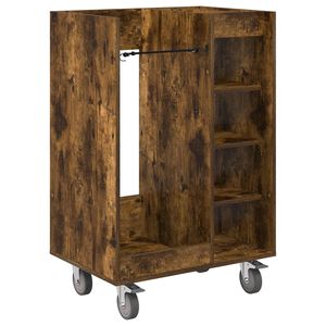 vidaXL Golf ormar s kotačem Jednobojno Dimljeni hrast 65 x 45 x 98 cm