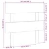 vidaXL Uzglavlje za krevet boja meda 93,5 x 3 x 81 cm masivna borovina