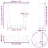 vidaXL Noge za klub stolić V-oblika 2 kom Crne 30 x (30-31,3) cm Čelik