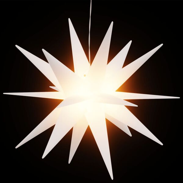 vidaXL Božićna svjetla s LED žaruljama 3 kom sklopiva bijela 100 cm