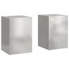 vidaXL Stalak za biljke 2 pcs Srebrno 24 x 24 x 35 cm Nehrđajući čelik