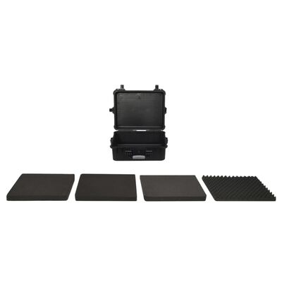 vidaXL Prijenosni kovčeg crni 55x43x21 cm od PP-a