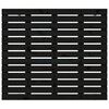 vidaXL Zidno uzglavlje crni 146x3x91,5 cm od masivne borovine
