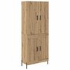 vidaXL Highboard Umjetnički hrast 69,5 x 34 x 180 cm Konstruirano drvo