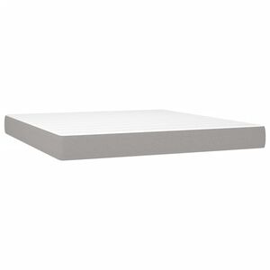 vidaXL Madrac s džepičastim oprugama srednje tvrdoće svjetlosivi 160x200x20 cm tkanina