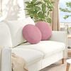 vidaXL Jastučići za sjedenje 2 pcs Ružičasta Ø 40 x 13 cm Baršun