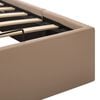 vidaXL Hidraulični okvir za krevet od umjetne kože boja kave 140x200 cm