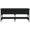 vidaXL Klupa za cipele crna 102x32x45 cm od konstruiranog drva
