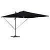 vidaXL Roma Suncobran Crna 286 x 284 x 270 cm Aluminij i poliester
