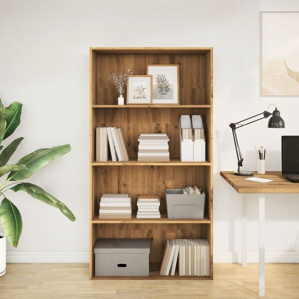 vidaXL Regal za knjige boja artisian hrast 80x30x152 cm drveni