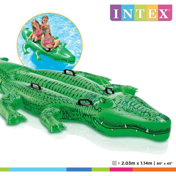 Intex Giant Gator igračka na napuhavanje 203 x 114 cm