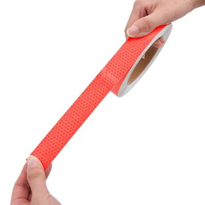 vidaXL Reflektirajuća traka crvena 2,5 cm x 20 m PVC