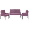 vidaXL Setovi sofa 3 pcs Ljubičasta 115 x 56 x 80 cm &Scaron;perploča