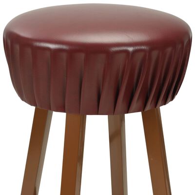 vidaXL Barske stolice od umjetne kože 2 kom smeđe