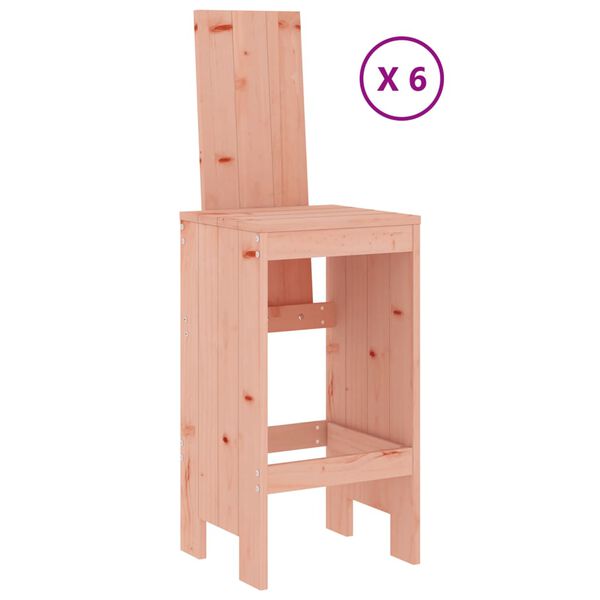 vidaXL 7-dijelni vrtni barski set od masivnog drva duglazije