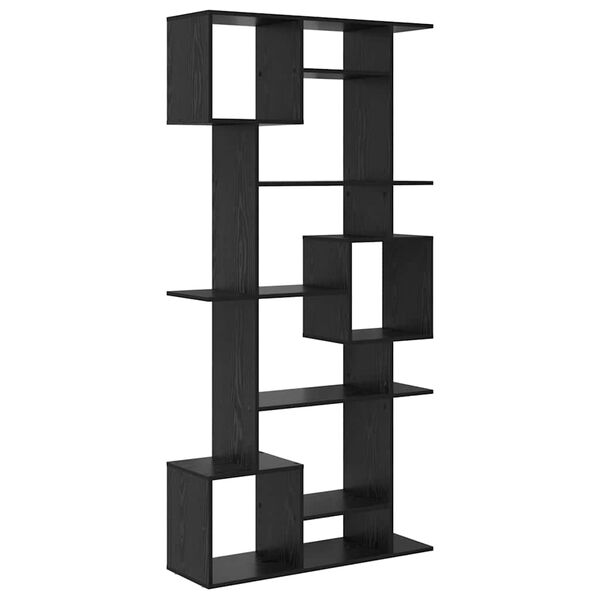 vidaXL Ormarić za knjige Crni hrast 92 x 29 x 188 cm Konstruirano drvo