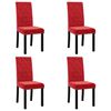vidaXL Blagovaonske stolice 4 kom crvena boja vina bar&scaron;unaste