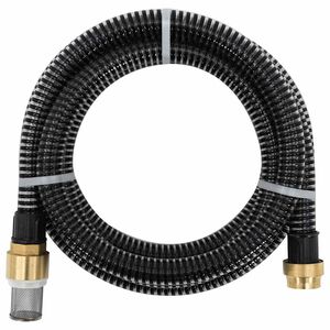 vidaXL Usisno crijevo s mjedenim priključcima crno 1,1 " 3 m PVC